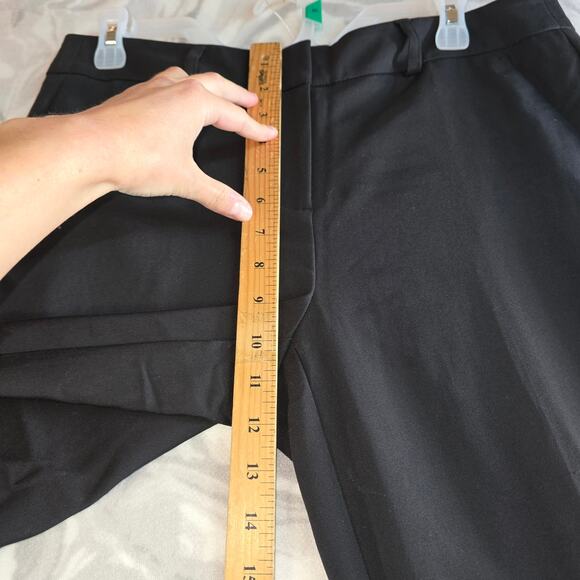 Apt 9 Torie Straight Mid Rise Women's Size 8 Long Black Pants - Picture 4 of 10